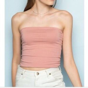 brandy melville strapless top